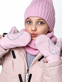 Варежки 14з17025 светло-розовый оптом от производителя NIKASTYLE