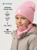 Комплект шапка и снуд 12л22826 розовый