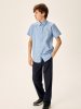 Рубашка 4ш21525 голубая полоска оптом от производителя NIKASTYLE