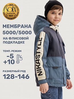 Куртка 4м4525 графит/джинс оптом от производителя NIKASTYLE