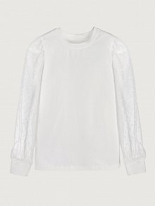 Блузка 4ш21425 белый оптом от производителя NIKASTYLE