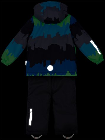 Костюм 7м0323 зеленый неон/черный оптом от производителя NIKASTYLE