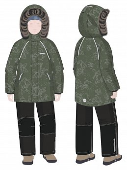 Костюм 7з0725 хаки/черный оптом от производителя NIKASTYLE