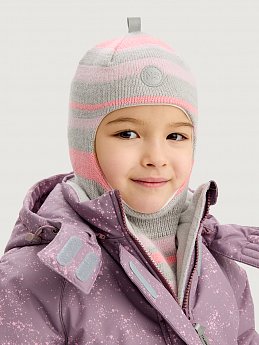 Балаклава 10з15225 серый/розовый оптом от производителя NIKASTYLE