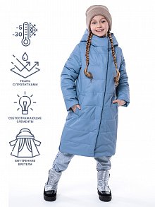 ПАЛЬТО 6з4823 голубой лед оптом от производителя NIKASTYLE