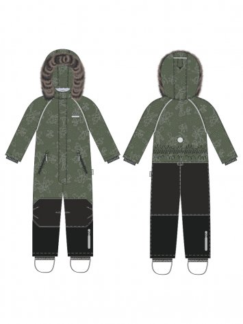 Комбинезон 8з0525 хаки/черный оптом от производителя NIKASTYLE