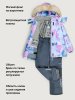 Костюм 7з2226 лаванда/серый оптом от производителя NIKASTYLE