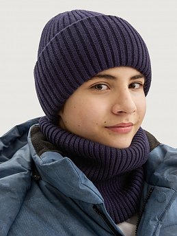 Комплект шапка и снуд  12з16525 неви оптом от производителя NIKASTYLE