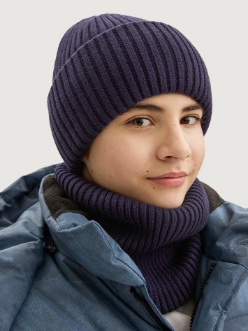 Комплект шапка и снуд  12з16525 неви оптом от производителя NIKASTYLE