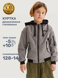Куртка 4м5525 серый оптом от производителя NIKASTYLE