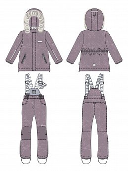 Костюм 7з4025 орхидея/розовый оптом от производителя NIKASTYLE