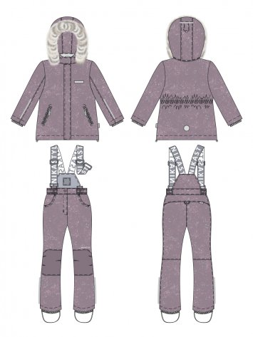 Костюм 7з4025 орхидея/розовый оптом от производителя NIKASTYLE