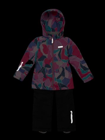 Костюм 7м1425 ягода/черный оптом от производителя NIKASTYLE