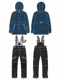 Костюм 7з3125 электрик/черный оптом от производителя NIKASTYLE