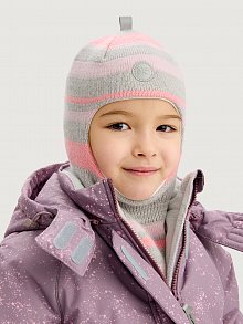 Балаклава 10з15225 серый/розовый оптом от производителя NIKASTYLE