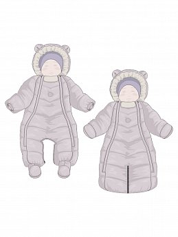 Комбинезон 8з4125 сухая роза оптом от производителя NIKASTYLE