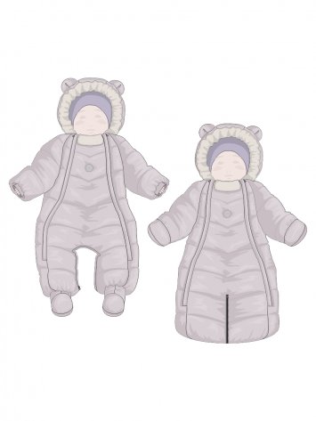 Комбинезон 8з4125 сухая роза оптом от производителя NIKASTYLE
