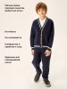 Кардиган 4ш72526 синий оптом от производителя NIKASTYLE
