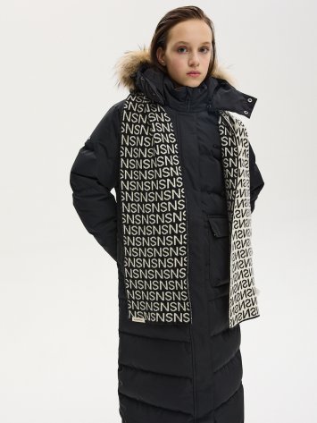 ПАЛЬТО пуховое 6з9424 черный оптом от производителя NIKASTYLE