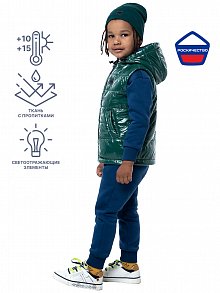 ЖИЛЕТ 9м4323 изумрудный оптом от производителя NIKASTYLE