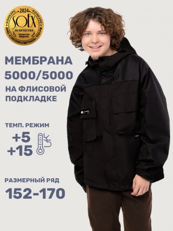 Ветровка 4л5325 черный оптом от производителя NIKASTYLE