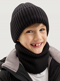 Комплект шапка и снуд  12з16525 черный оптом от производителя NIKASTYLE