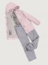 Костюм 7м2425 пудра/серый оптом от производителя NIKASTYLE