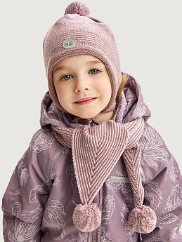 Шарф 17м11825 пудра/какао оптом от производителя NIKASTYLE