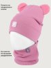 Комплект шапка и снуд 12л22626 малиновый мусс оптом от производителя NIKASTYLE