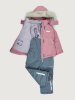 Костюм 7з1026 ягодный мусс/серый оптом от производителя NIKASTYLE