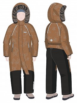 Комбинезон 8з0325 кэмел/черный оптом от производителя NIKASTYLE
