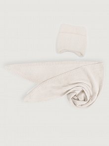 Комплект шапка и косынка 12з16425 молоко оптом от производителя NIKASTYLE