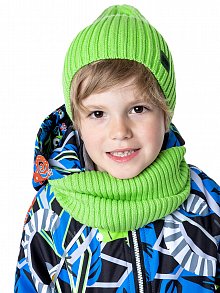 Комплект шапка и снуд 12м8523 салатовый оптом от производителя NIKASTYLE