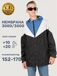 Ветровка 4л7325 черный оптом от производителя NIKASTYLE