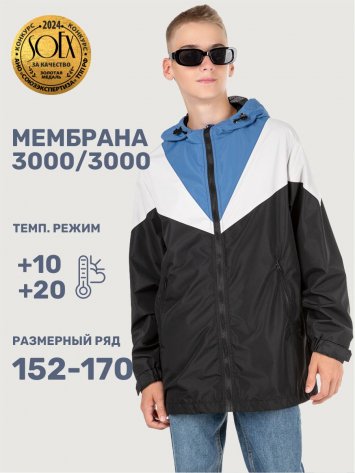 Ветровка 4л7325 черный оптом от производителя NIKASTYLE