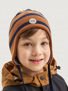 Шапка 11м10325 кэмел/неви оптом от производителя NIKASTYLE