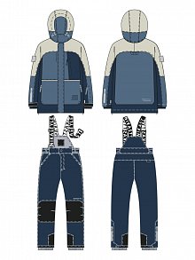 Костюм 7з5725 деним/неви оптом от производителя NIKASTYLE