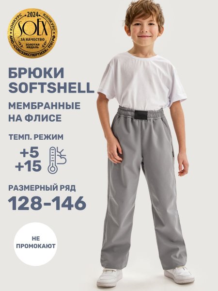 Брюки 2л19125 серый