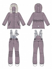 Костюм 7з4025 орхидея/розовый оптом от производителя NIKASTYLE
