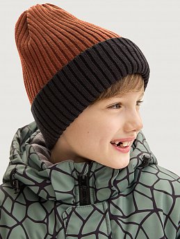 Шапка 11з16125 кэмел/черный оптом от производителя NIKASTYLE