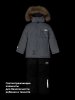 Костюм п7з10526 сталь/черный оптом от производителя NIKASTYLE