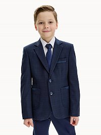 Пиджак 4ш20325 синяя клетка оптом от производителя NIKASTYLE