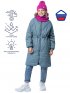 ПАЛЬТО 6м4423 эвкалипт оптом от производителя NIKASTYLE
