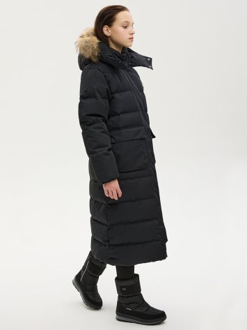 ПАЛЬТО пуховое 6з9424 черный оптом от производителя NIKASTYLE