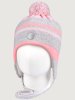 Шапка 11з15425 серый/розовый оптом от производителя NIKASTYLE