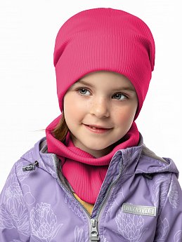 Комплект шапка и снуд 12л12425 ягода оптом от производителя NIKASTYLE