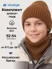 Комплект шапка и снуд 12з51926 кэмел