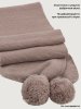 Шарф 17м21826 какао оптом от производителя NIKASTYLE