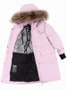 ПАЛЬТО пуховое 6з9224 розовый оптом от производителя NIKASTYLE