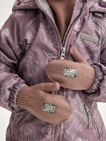 Варежки 14м12025 какао оптом от производителя NIKASTYLE
